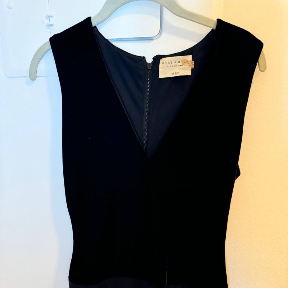 Alice + Olivia Black Velvet Bodysuit – Effortless Elegance, Timeless Style